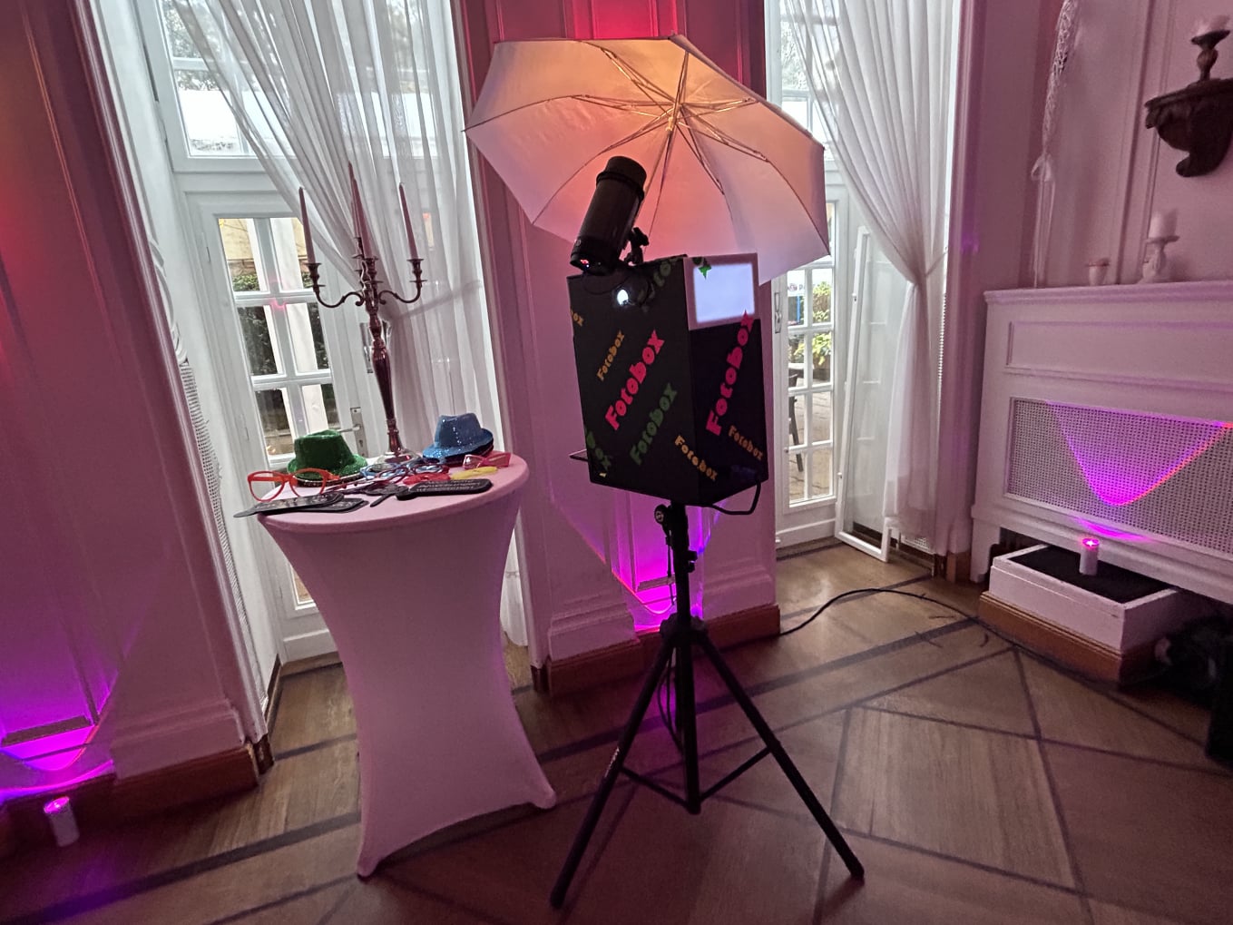 Fotobox auf der Hochzeit im Landhaus Hubertus Berlin